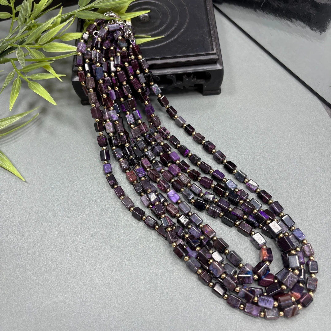 老四甄选 泥地丝绒方糖项链 多样性发其一