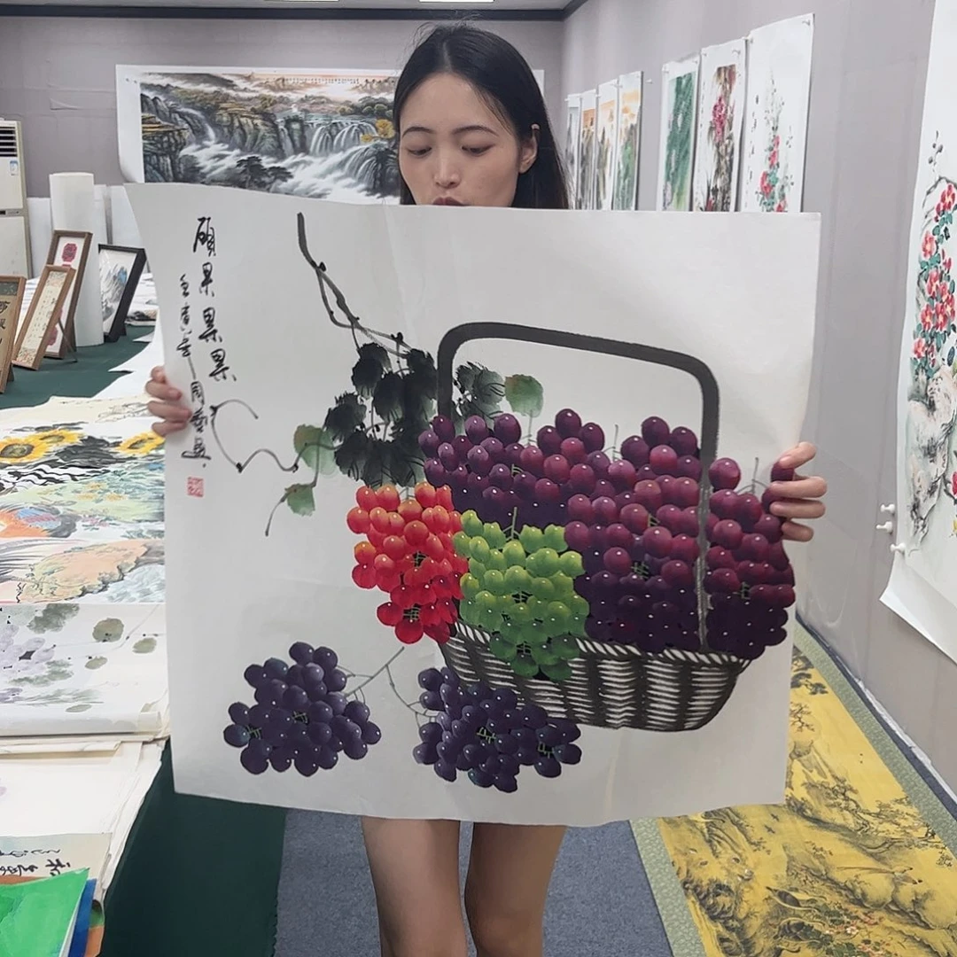 国画宣纸国画纯手绘作品