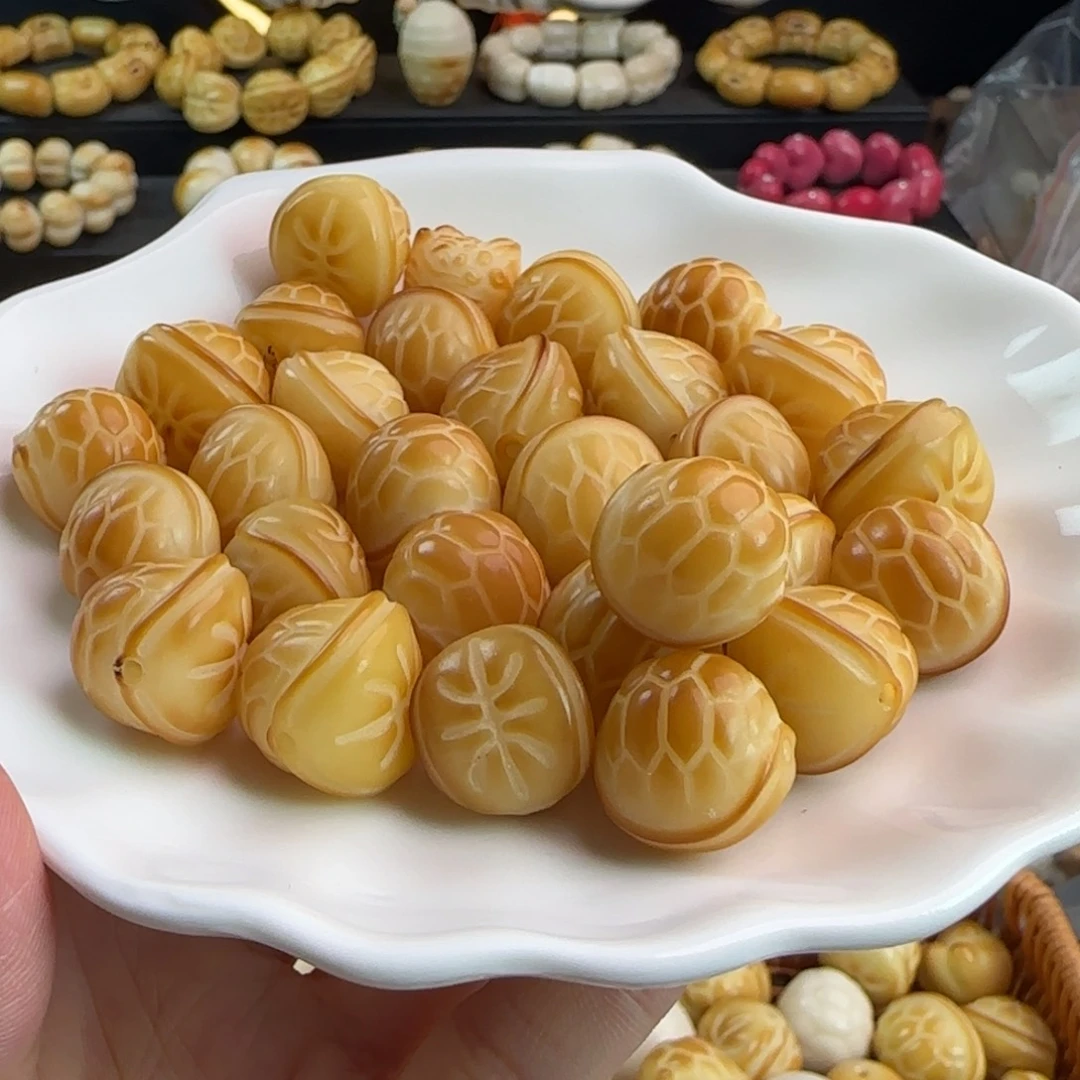 手串菩提根/象牙果瑕疵卡17炭烤富甲20颗（2单宠5颗）有裂