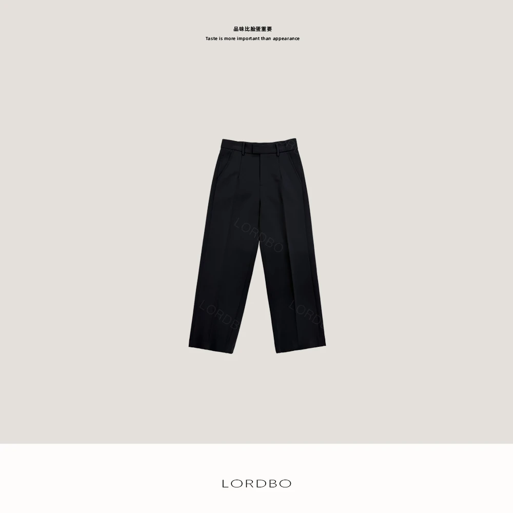 高定 LORDBO 日本进口纱线 内羊毛拉毛雅奢高级西裤