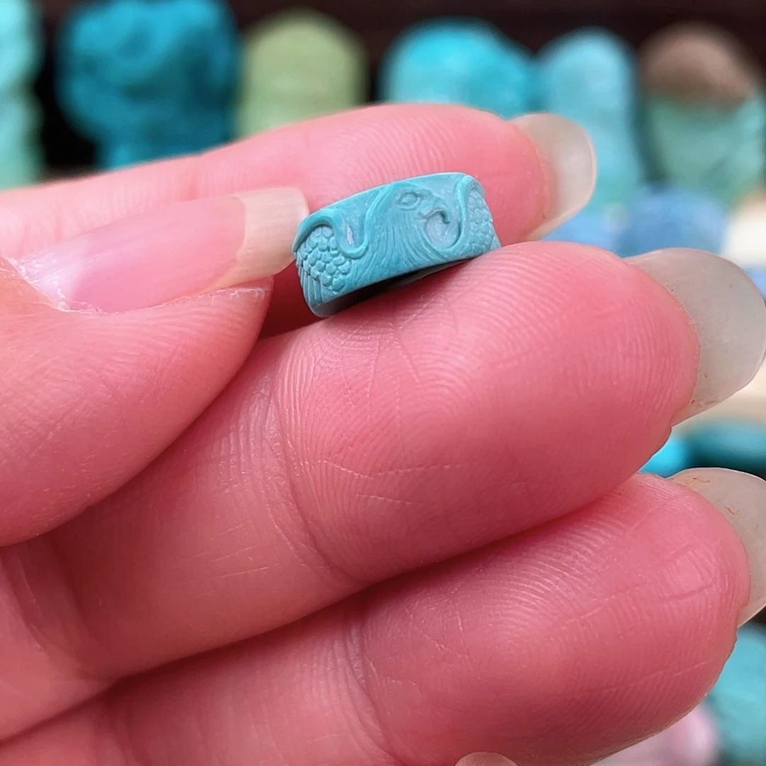 春****绿松石未镶嵌平安扣