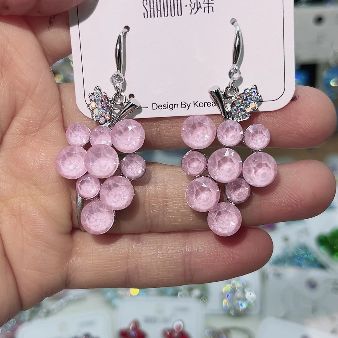 琉璃纯铜合金美丽耳环