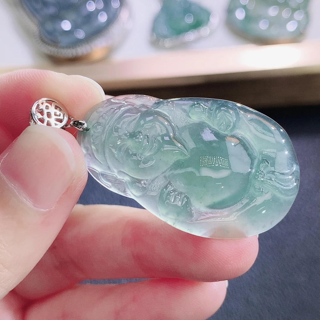 翡翠未镶嵌挂件翡翠