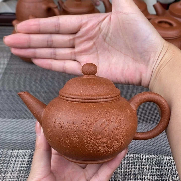 茶壶紫砂全手工水平 16目粗砂手磨料 老降坡 160cc