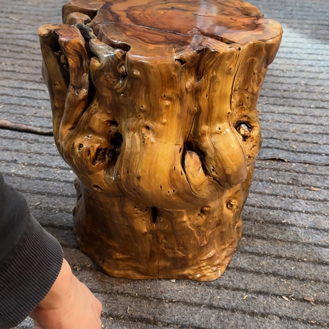 略****龙纹鸡心枣木手工艺品