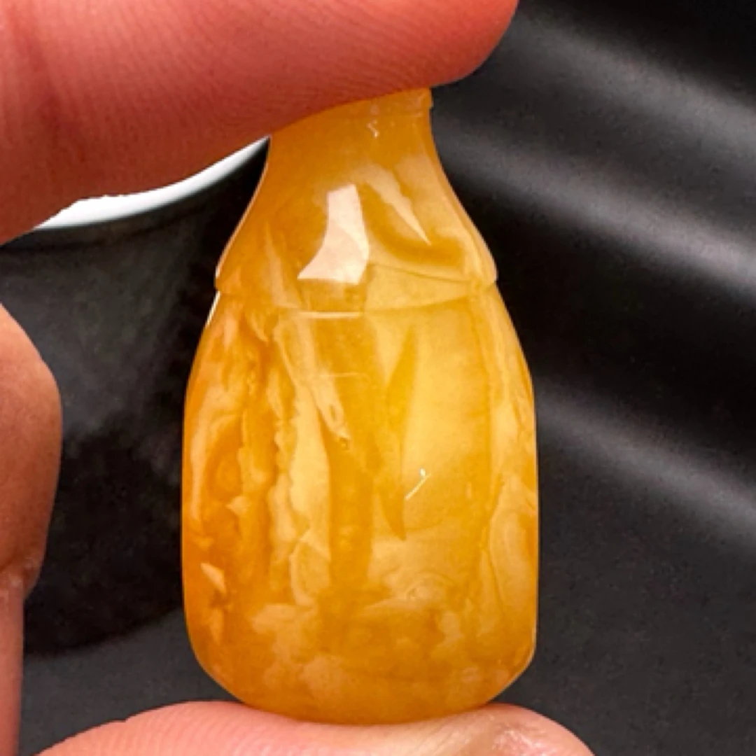 天然琥珀蜜蜡配饰三通