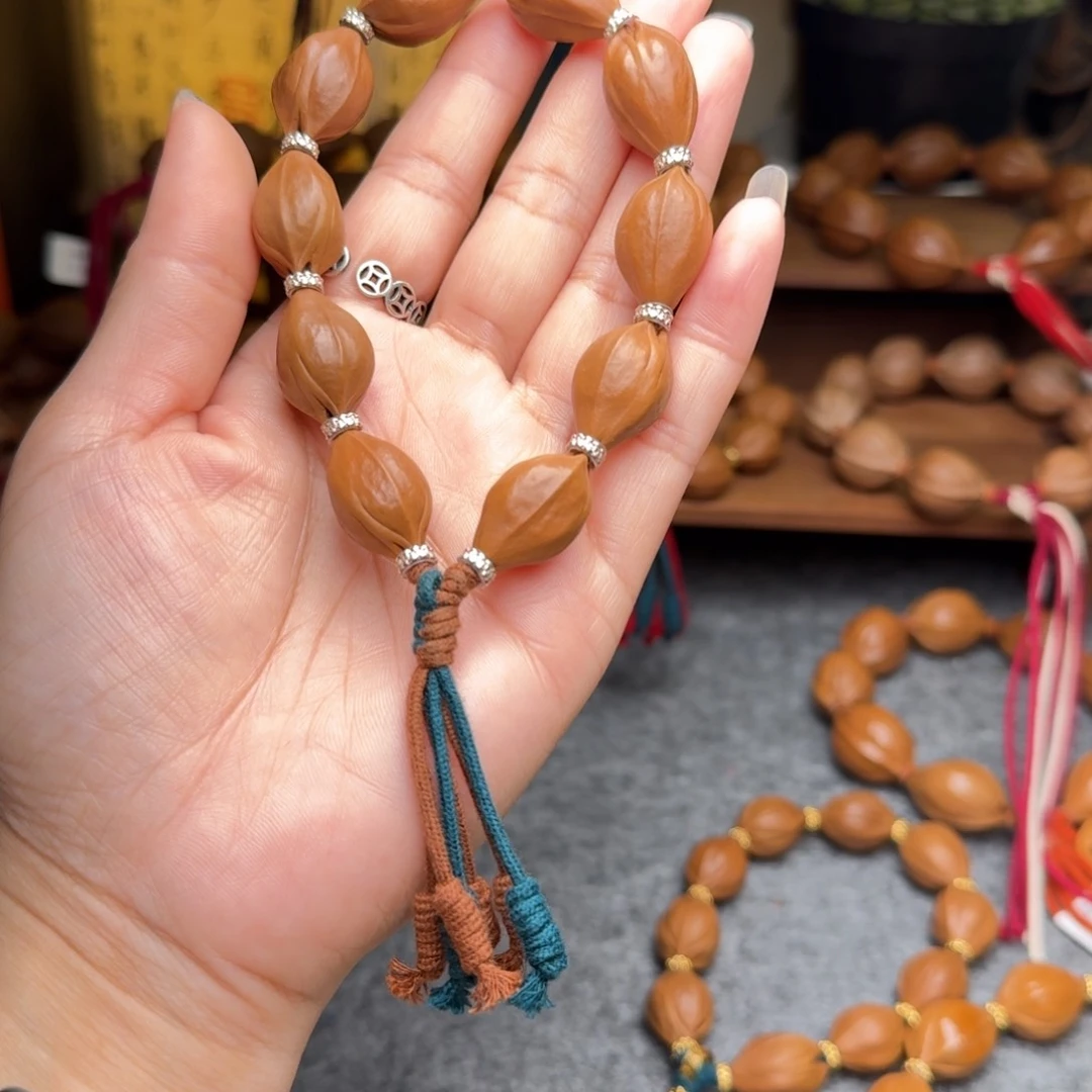 橄榄核手串阿****丁14*23三面佛正宗梅林铁核