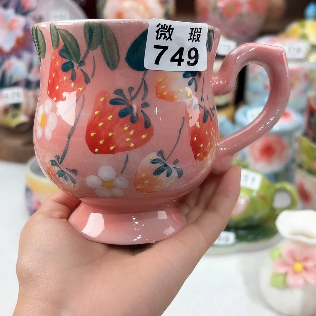 景德镇手绘高温釉下彩陶瓷茶具