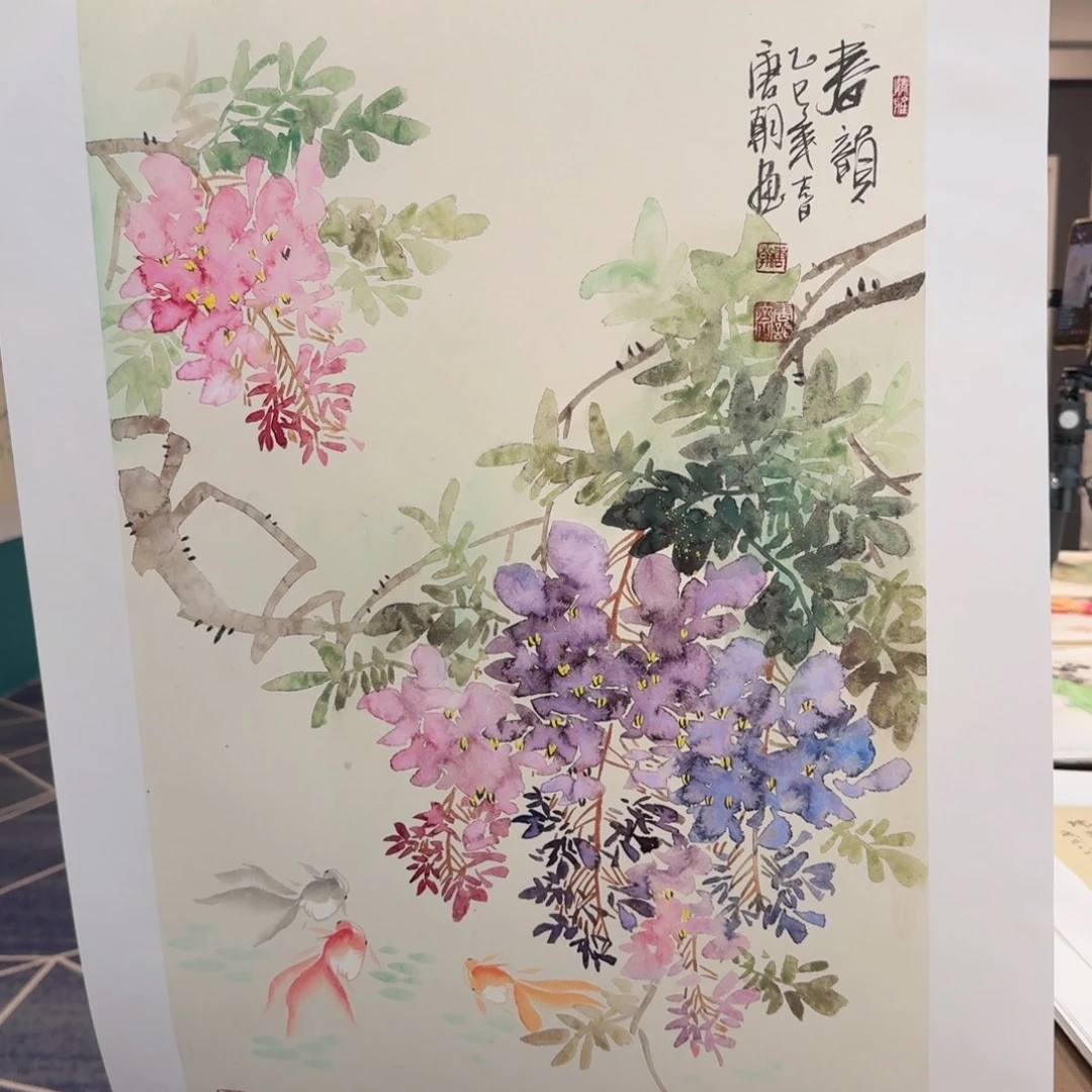 国画国画作品山水花鸟