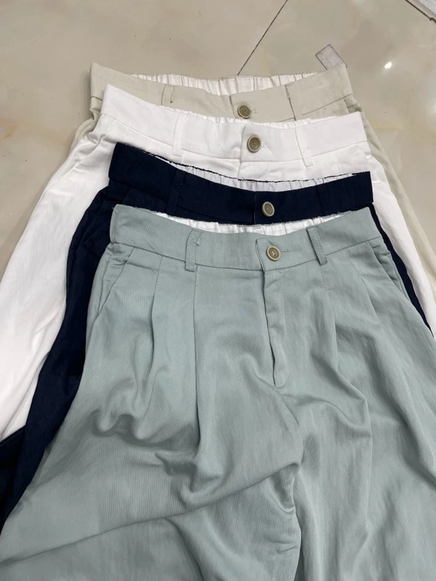 8007#个高入冰凉垂感休闲阔腿长裤女