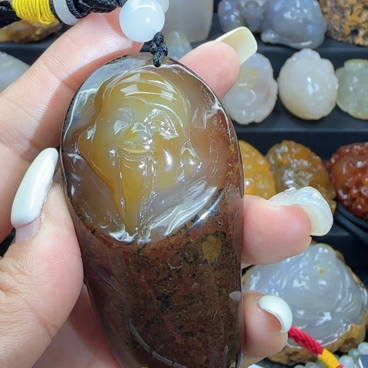 玛瑙/玉髓合金把件