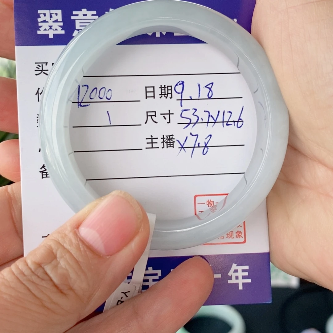 耀***妈未镶嵌手镯翡翠10号
