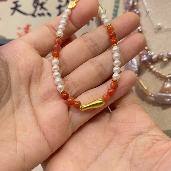 淡水珍珠合金手绳