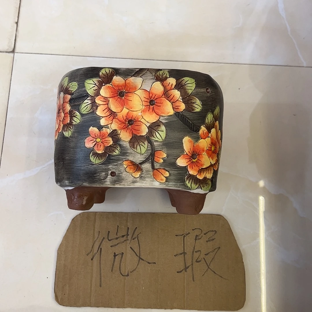 景德镇炫彩手绘口12高11.5