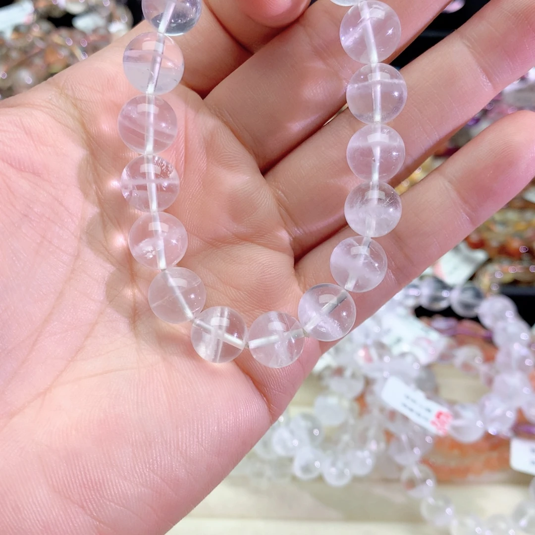 水晶未镶嵌手链白幽灵手链11+