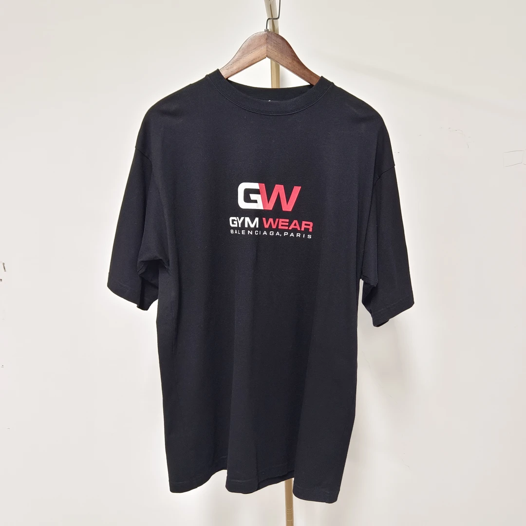 99新 Balenciaga/巴黎世家 Gw字母短袖 P0301 衣长78 胸围54编码3