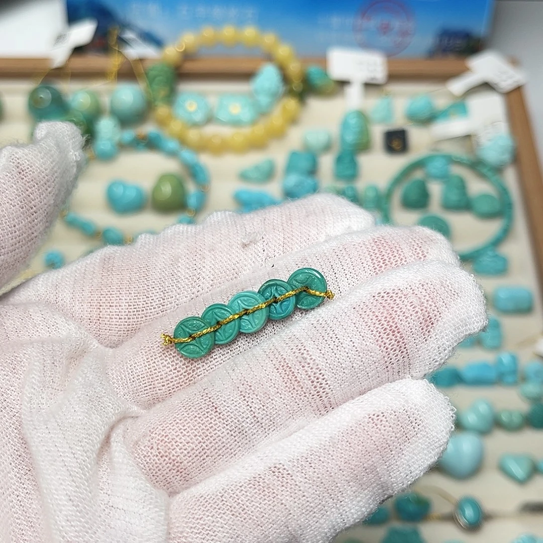 绿松石未镶嵌珠宝半成品
