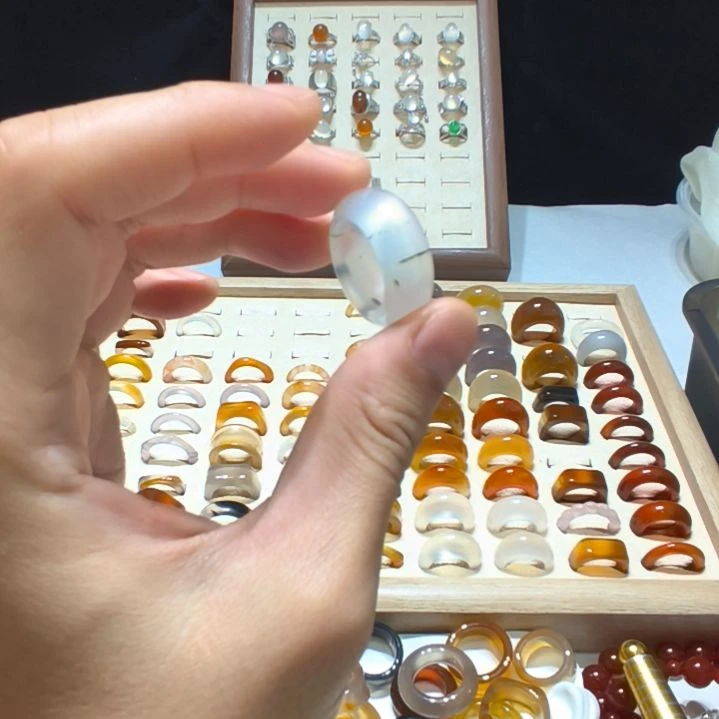 玛瑙/玉髓合金戒指港16/17