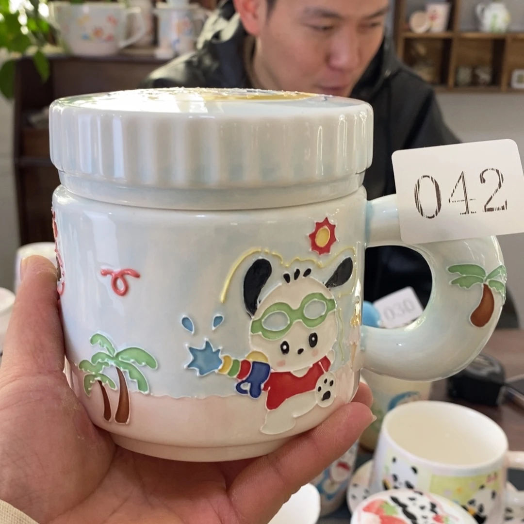 瓷片景德镇釉下彩手绘