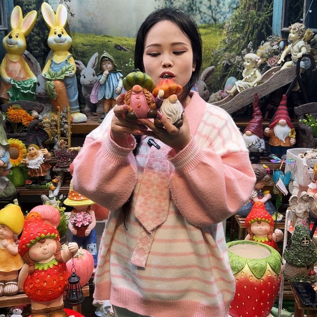 花园摆件红红火火