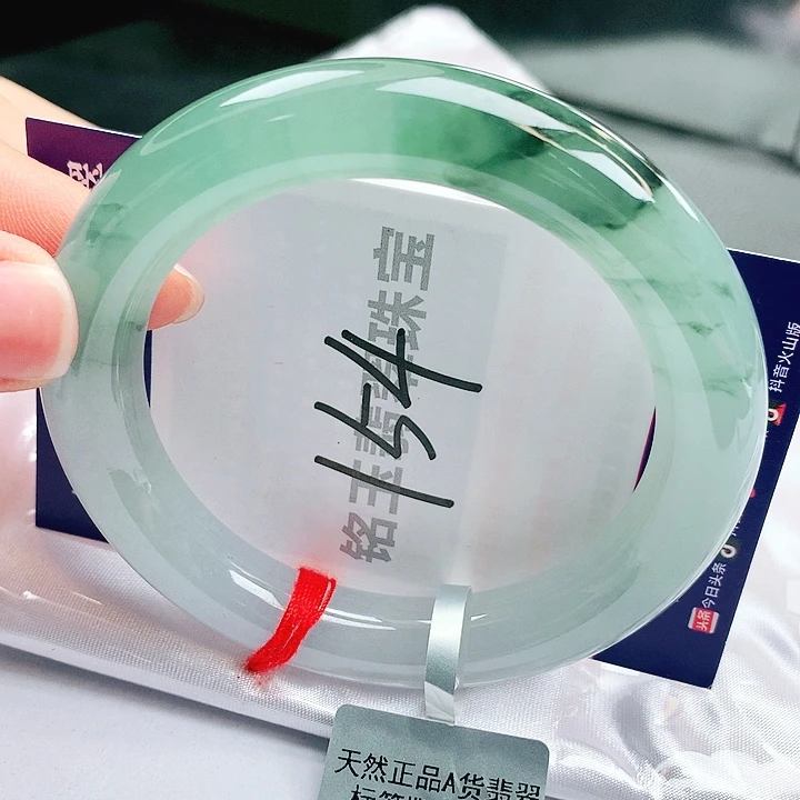 翡翠未镶嵌手镯缅甸天然a货翡翠手镯