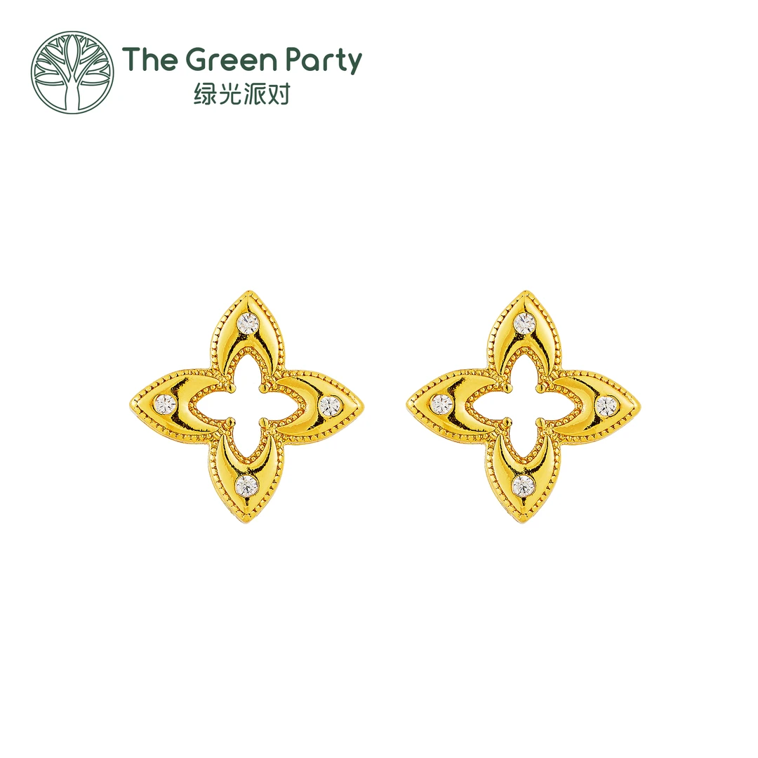 四叶草时尚饰品耳钉耳环耳饰D415