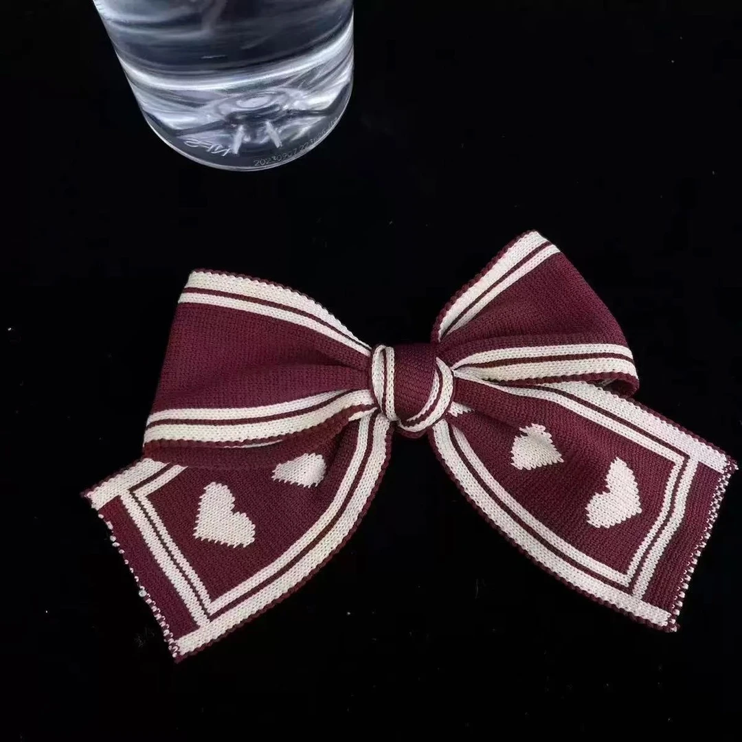 纯手工编织成品泡芙花大号蝴蝶结装饰