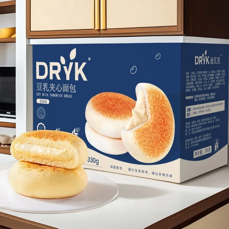 豆乳夹心面包早餐代餐饱腹零食黄油口感办公室解馋食品