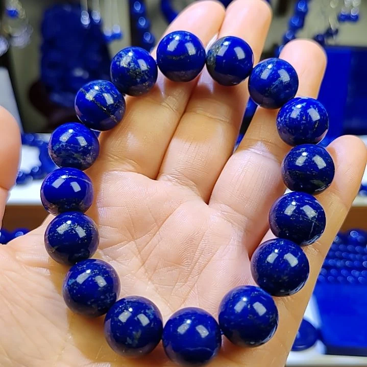 青金石未镶嵌手串13mm +