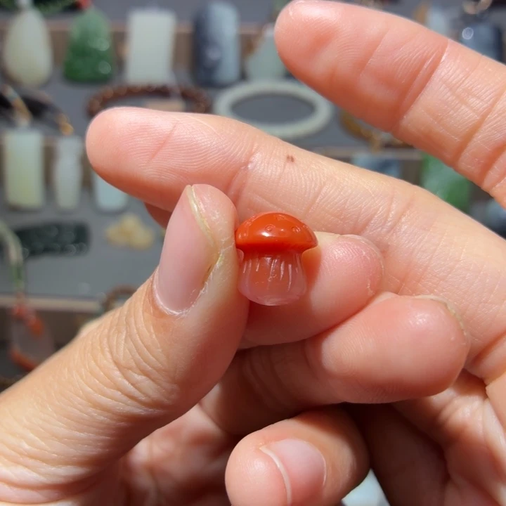 南红玛瑙未镶嵌颈饰