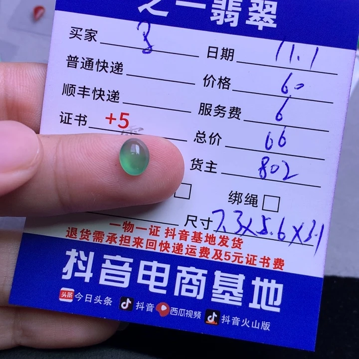 颈饰未镶嵌翡翠马**图