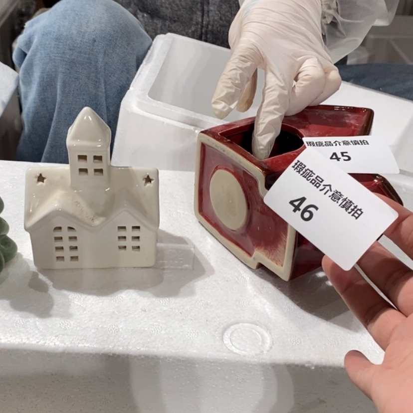 【闪购商品】摆件小*宝陶瓷摆件瑕疵特卖