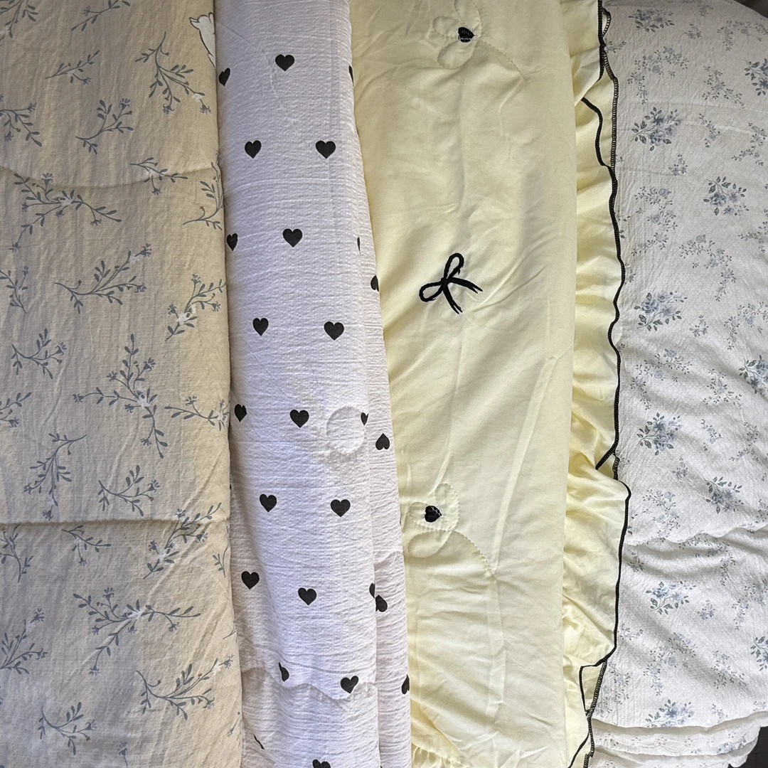 【新号开播】2025孤品白桃乌龙夏被可机洗花型不挑大小尺寸都有9