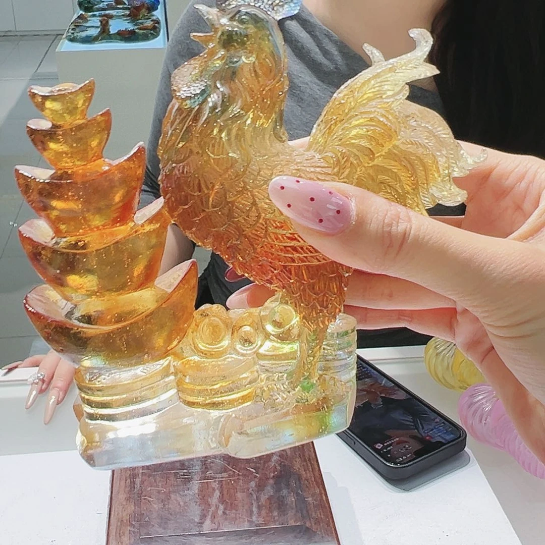 【闪购商品】手工艺品琉璃公鸡