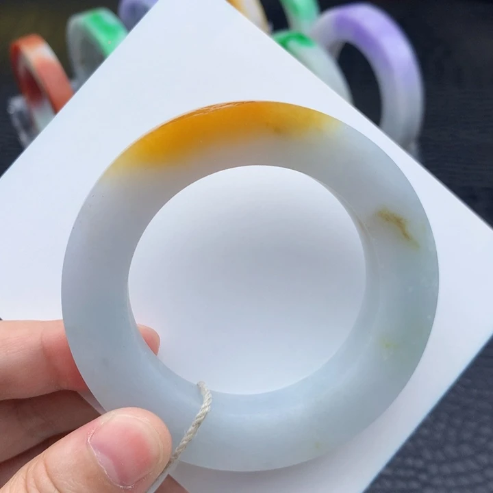 定制翡翠未镶嵌天然翡翠手镯29号