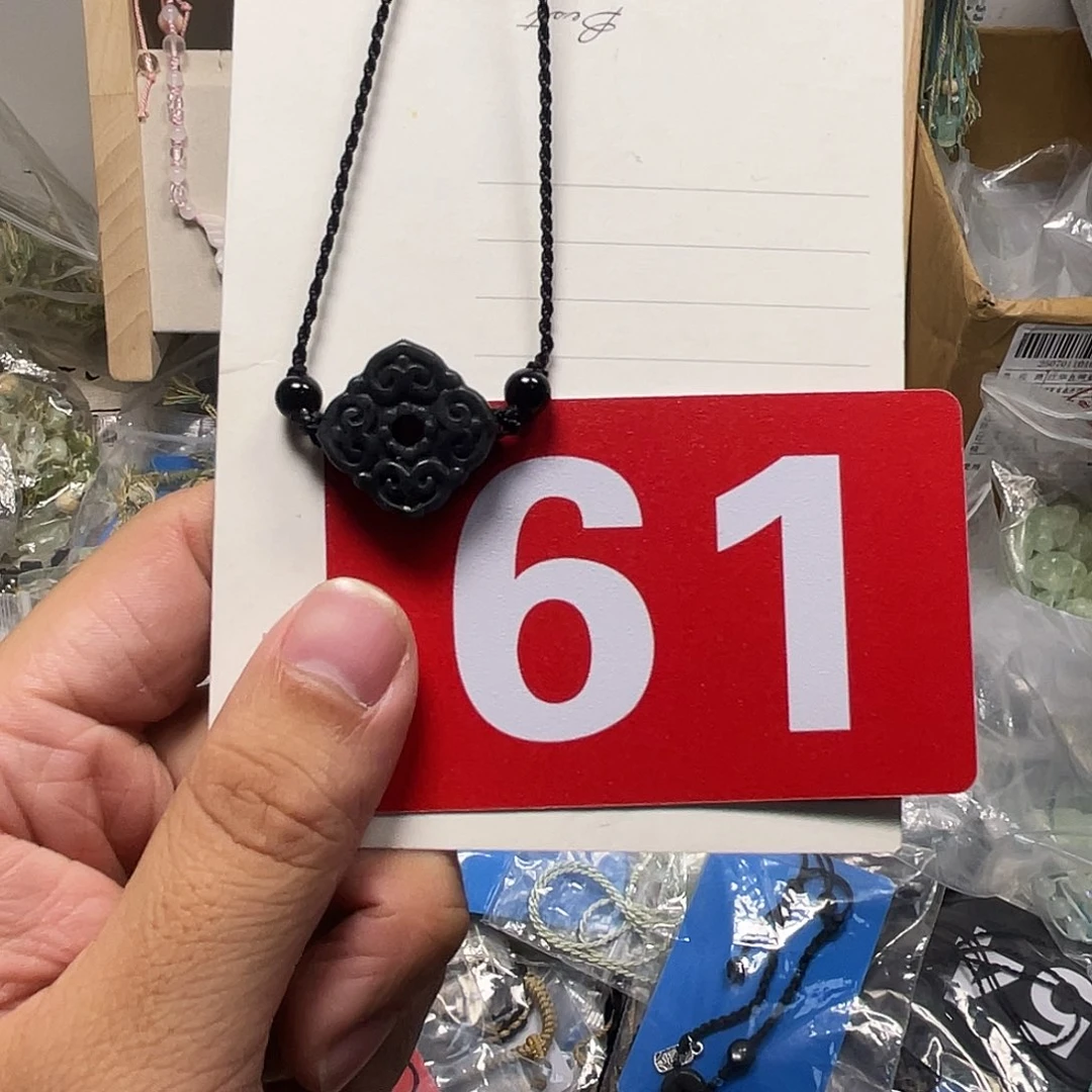蛇纹石玉合金颈饰