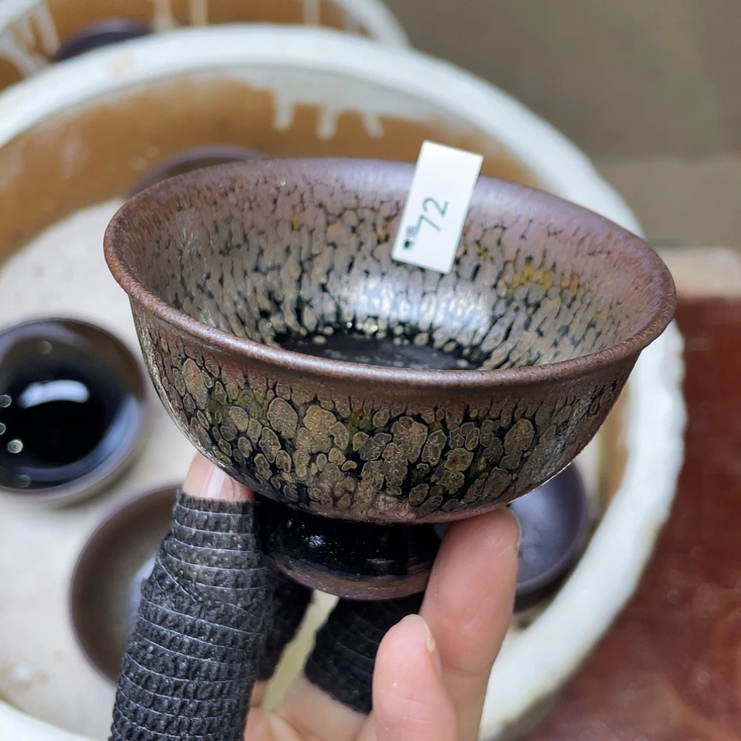 茶盏72 福临号建盏柴烧微瑕