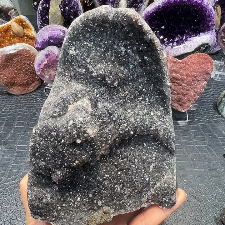 紫晶珠宝半成品未镶嵌