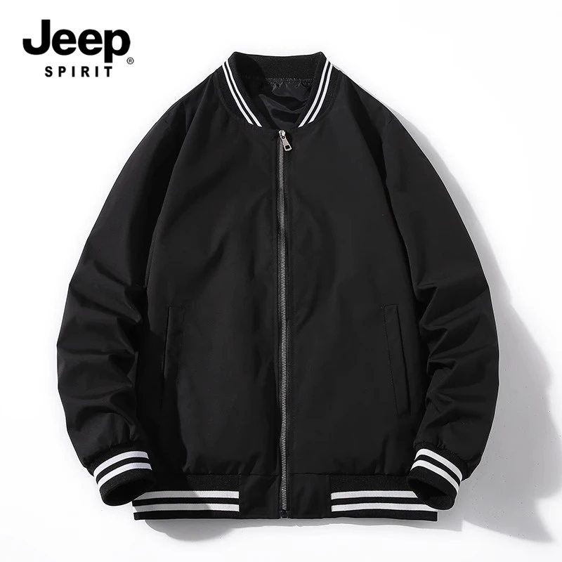 JEEP SPIRIT吉普秋冬棒球服男工作服夹克女外套衫班服男士春秋