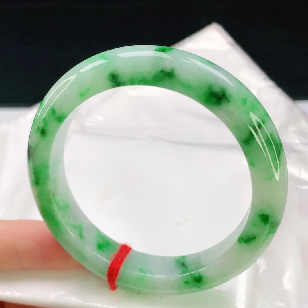 翡翠未镶嵌手镯52.5