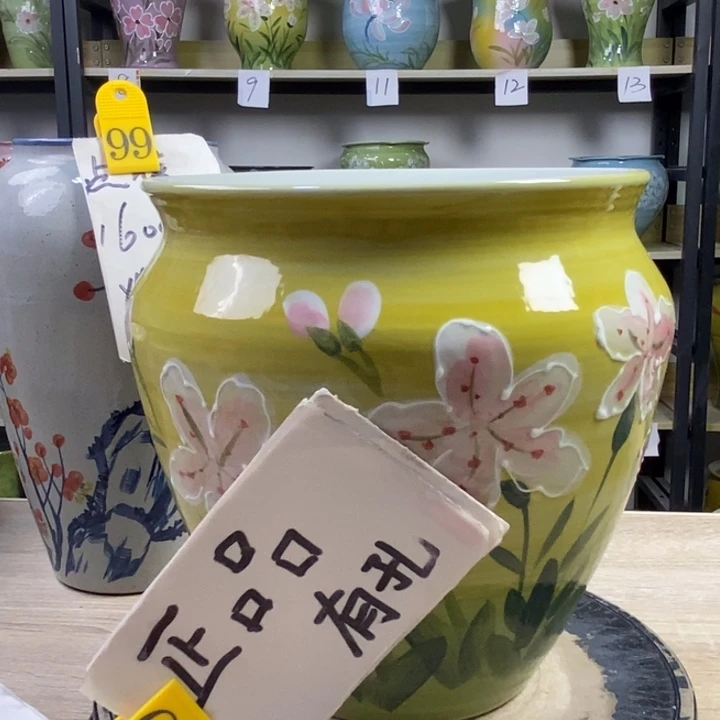 景德镇高温陶瓷花盆