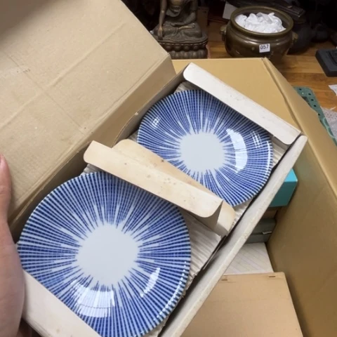 瓷片摆件工艺品瓷器摆件777