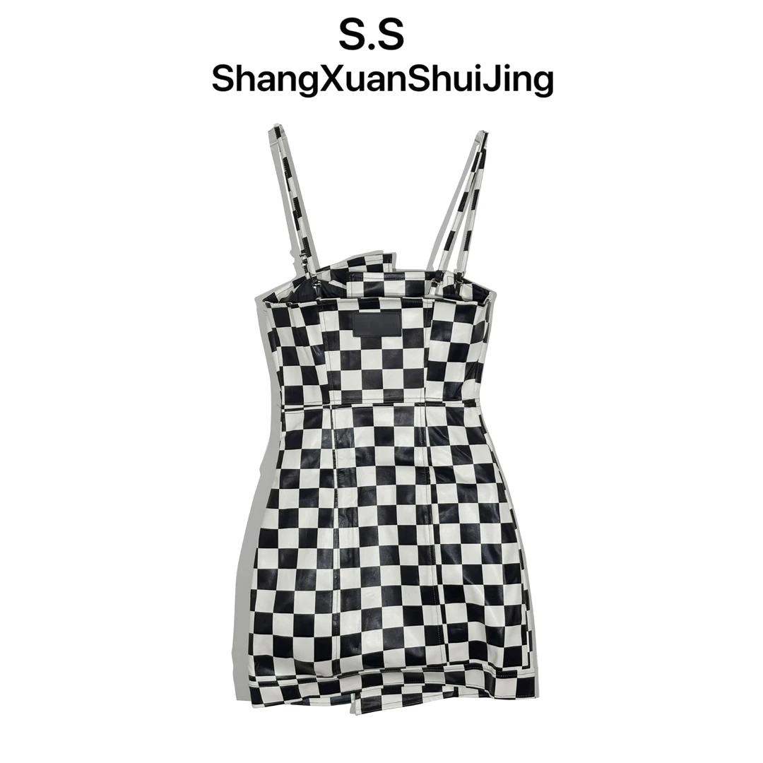 上玄水镜&品牌设计师女装 吊带花边连衣裙 Q24256002