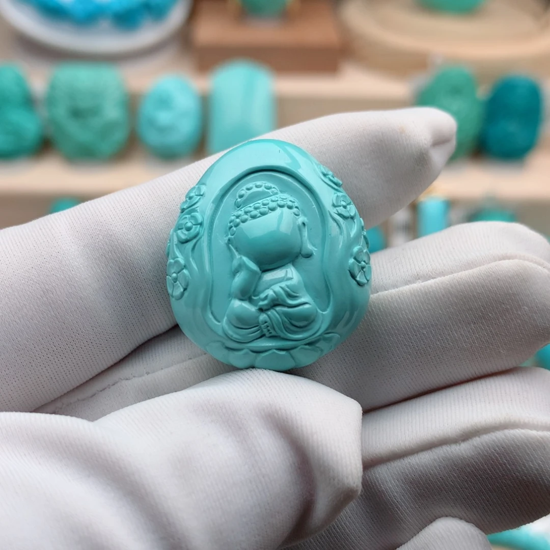 绿松石珠宝奇石未镶嵌8.5克