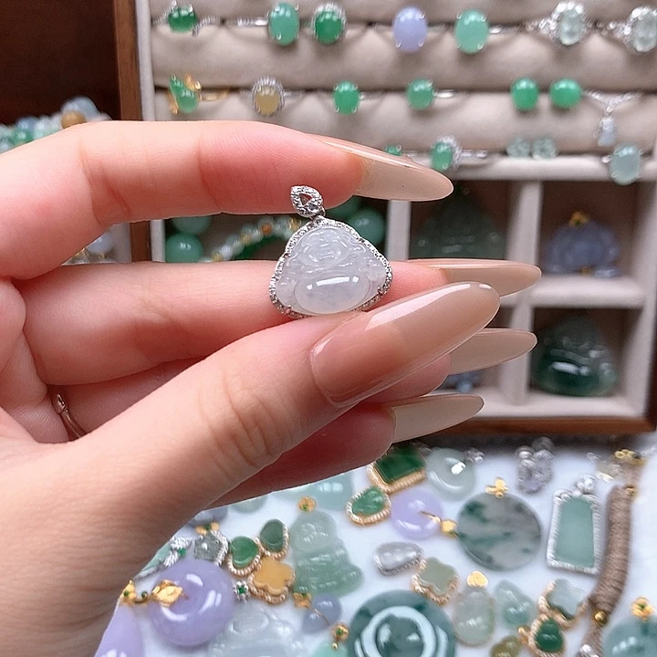 翡翠未镶嵌颈饰天然A货翡翠190珠宝