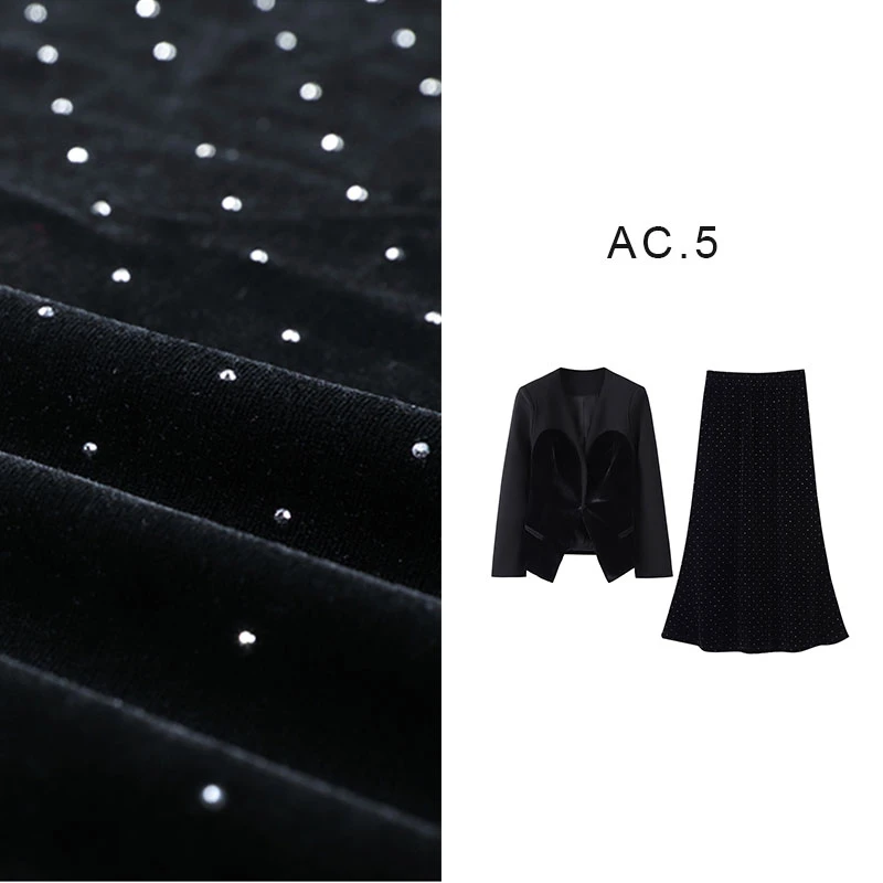 SHEN-JIA-QI~【自觉矜贵】气质收腰修身轻奢女神赫本风套装JWT718