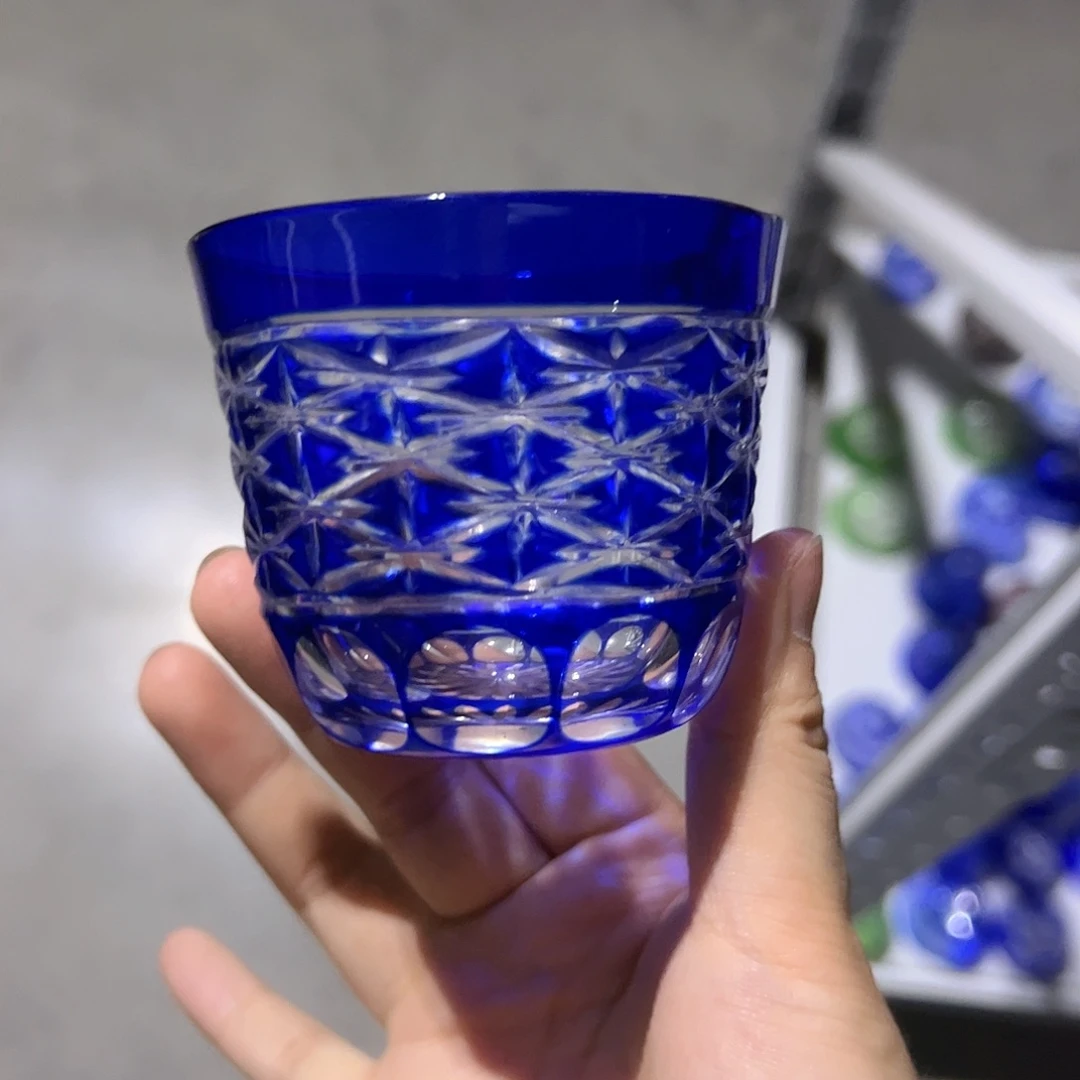 水晶玻璃高脚款微瑕一个
