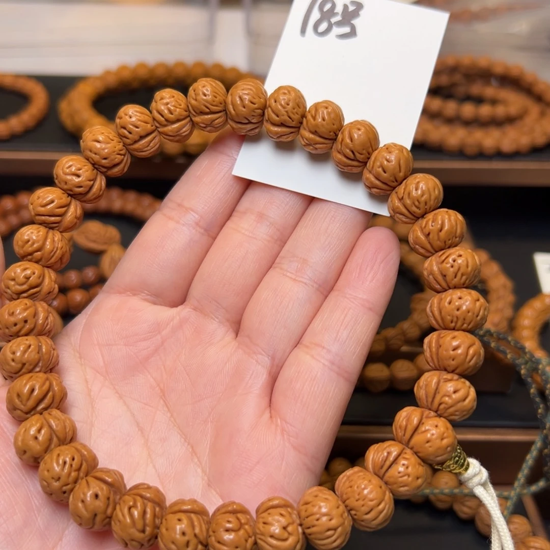 端***午把件文玩核桃秦岭龙纹桃核14蟠桃脖挂