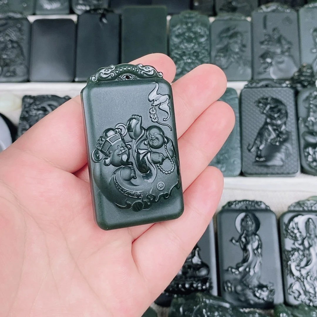 和田玉未镶嵌颈饰