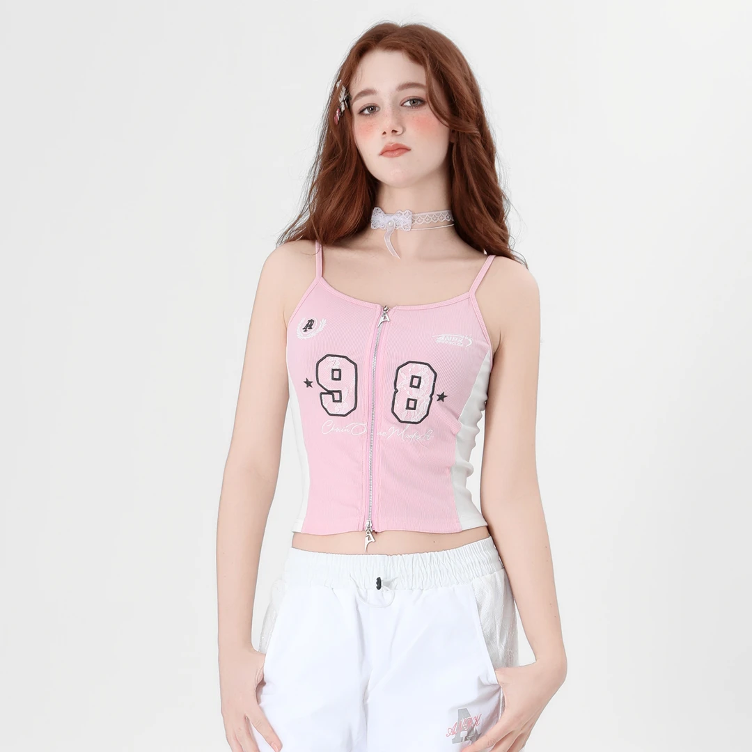 ANPK美式复古吊带背心A5F01A0018